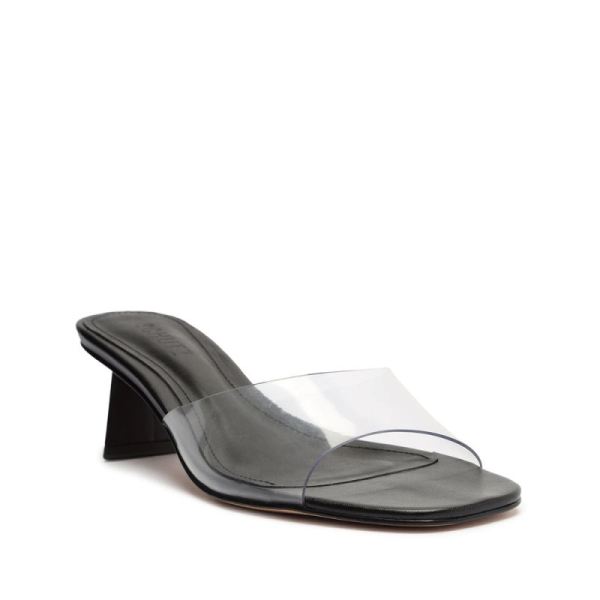 Schutz | Women's Lizah Lo Vinyl Sandal-Black