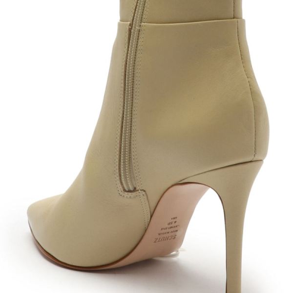 Schutz | Women's Mikki Up Leather Boot-Almond Buff
