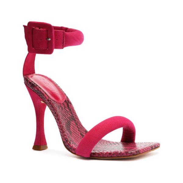 Schutz | Women's Gigih Nubuck Sandal-Hot Pink