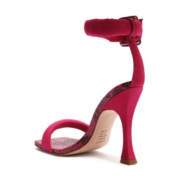 Schutz | Women's Gigih Nubuck Sandal-Hot Pink