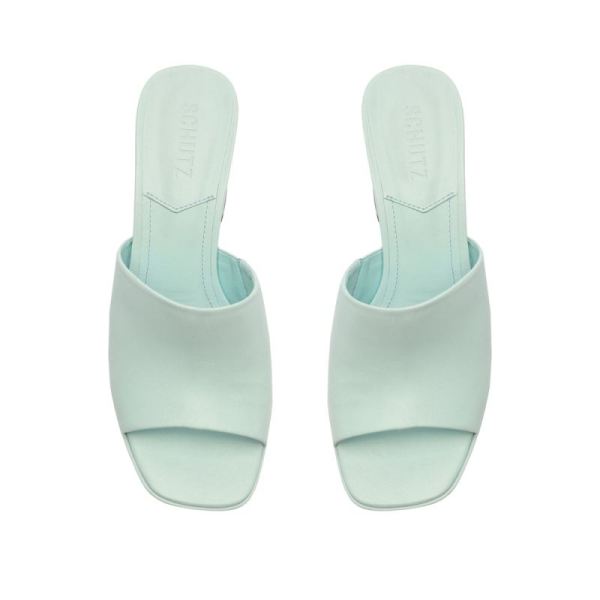 Schutz | Women's Ammy Nappa Leather Sandal-Soft Sky
