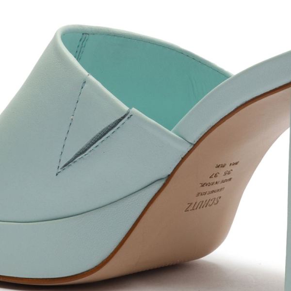 Schutz | Women's Ammy Nappa Leather Sandal-Soft Sky