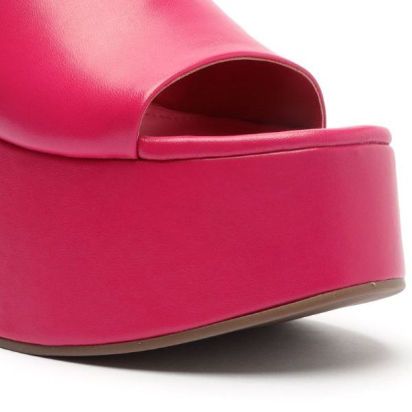 Schutz | Women's Marih Nappa Leather Sandal-Hot Pink