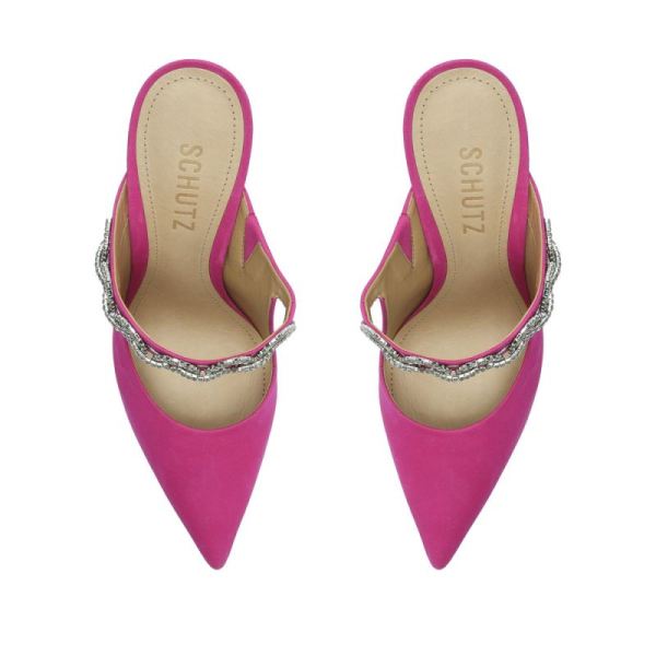 Schutz | Women's Elisah Nubuck Pump-Very Pink