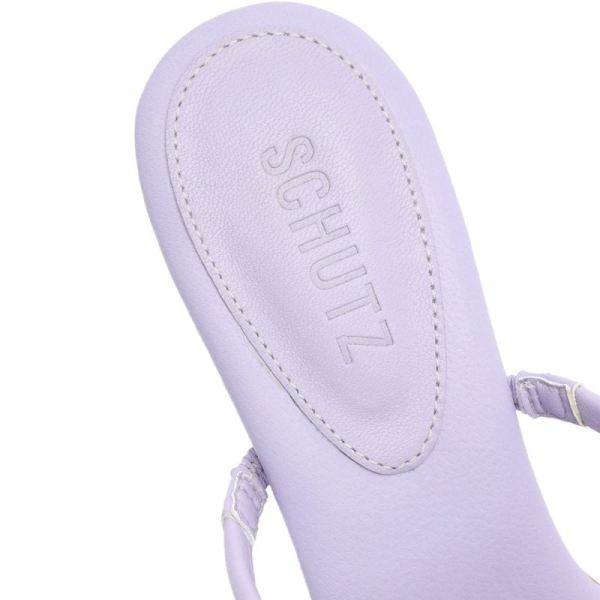 Schutz | Women's Agatha Mid Sandal-Smoky Grape