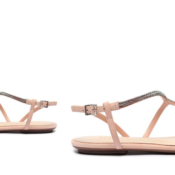 Schutz | Women's Agaviny Studded Nubuck Sandal-Sweet Rose