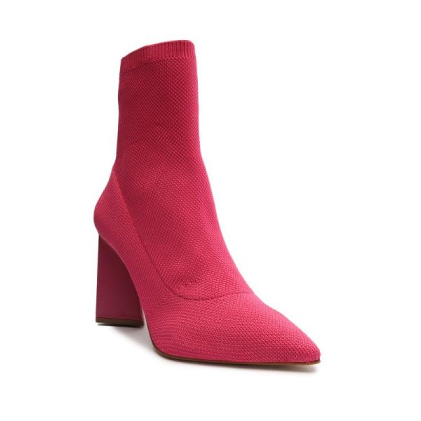 Schutz | Women's Marila Knit Bootie-Hot Pink