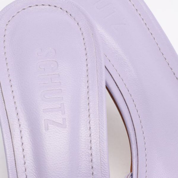 Schutz | Women's Posseni Nappa Leather Sandal-Smoky Grape