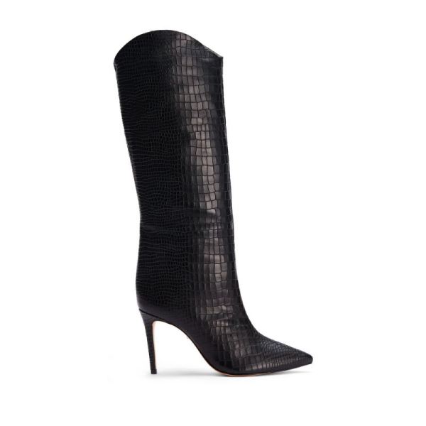 Schutz | Women's Maryana Boot in high-shine patent leather -Black