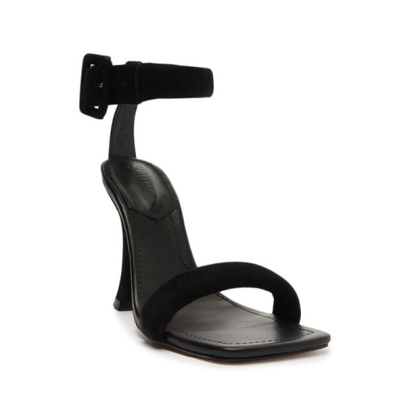 Schutz | Women's Gigih Nubuck Sandal-Black