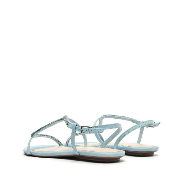 Schutz | Women's Agaviny Nubuck Sandal-Wonder Blue