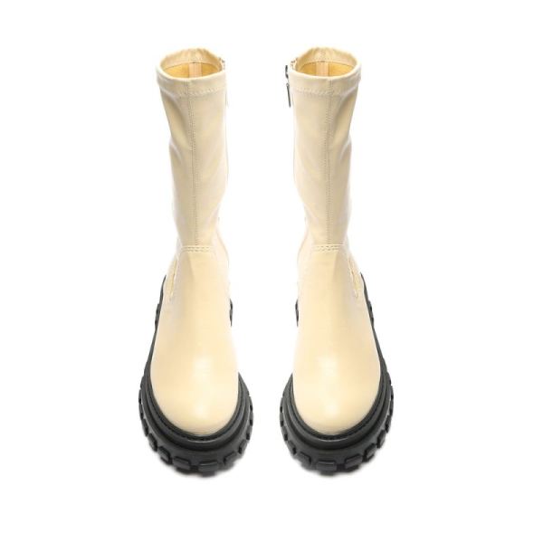 Schutz | Women's Kendy Nappa Leather Boot-Eggshell