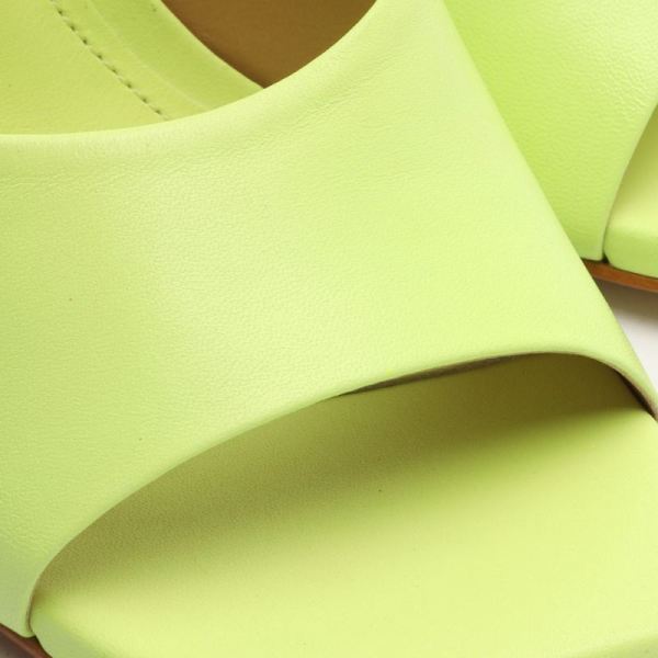 Schutz | Women's Kate Nappa Leather Sandal-Green Fresh