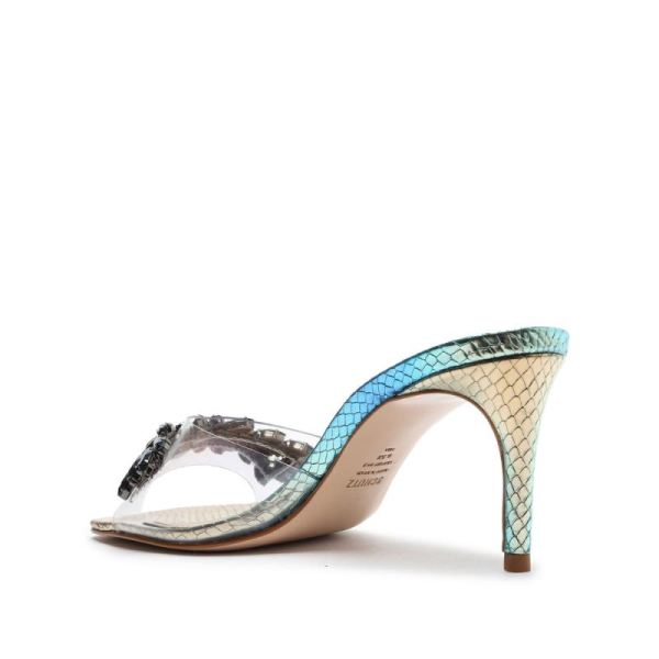 Schutz | Women's Shary Vinyl&Crystal Sandal-Gradient