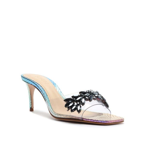 Schutz | Women's Shary Vinyl&Crystal Sandal-Gradient