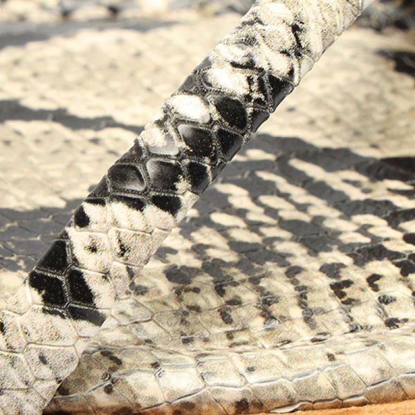 Schutz | Women's Lovi Snake-Embossed Leather Flat-Natural Snake