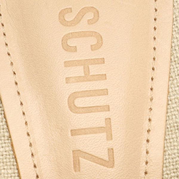 Schutz | Women's Amely Fabric Sandal-Oyster