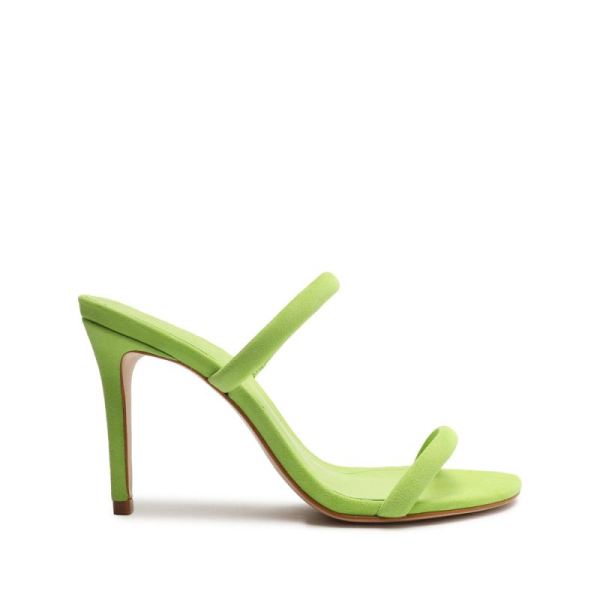 Schutz | Women's Taliah Suede Sandal-Lime Green