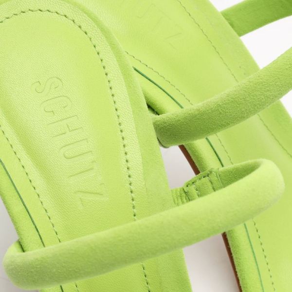 Schutz | Women's Taliah Suede Sandal-Lime Green