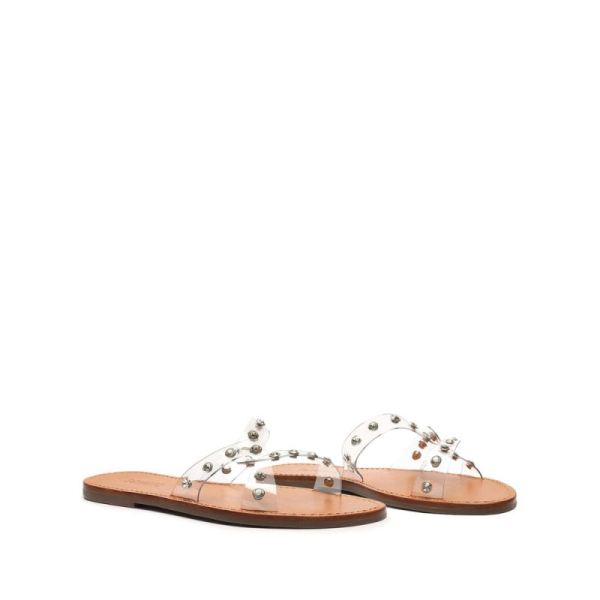 Schutz | Women's Cathryn Vinyl Sandal-Clear