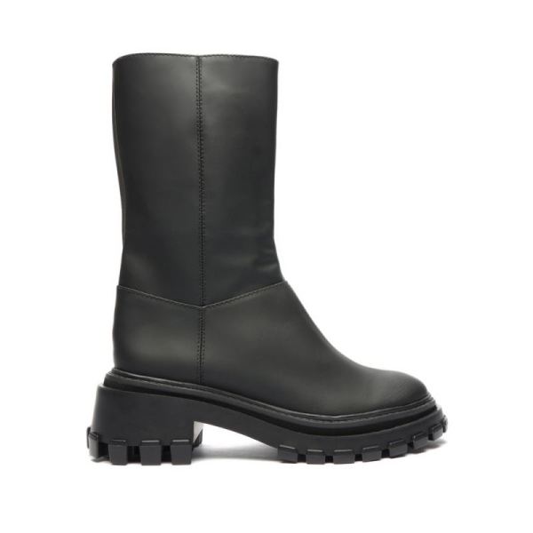 Schutz | Women's Juany Rubber Leather Boot-Black