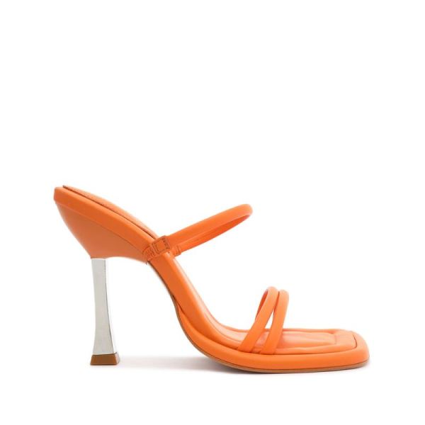 Schutz | Women's Agatha Sandal-Bright Tangerine