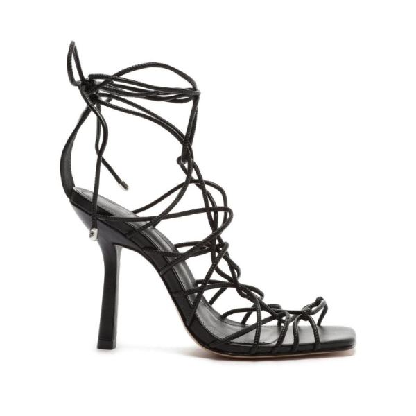 Schutz | Women's Heyde Leather Sandal-Black