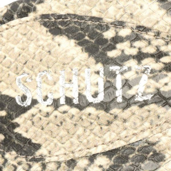 Schutz | Women's Aruana Snake-Embossed Leather Sandal-Natural Snake