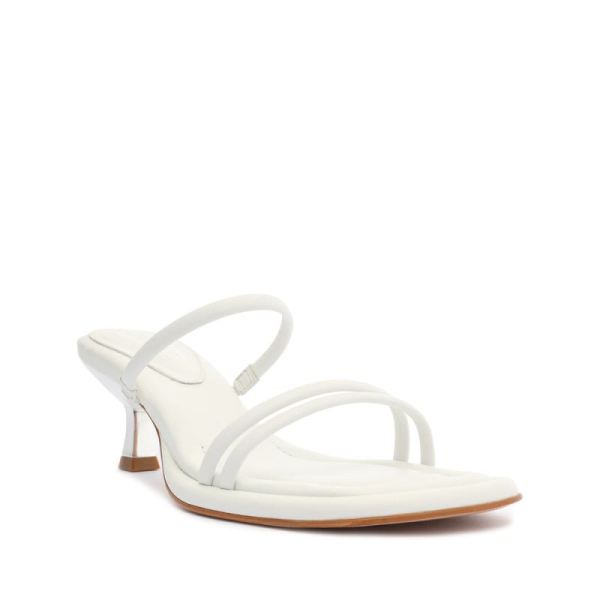 Schutz | Women's Agatha Mid Sandal-White