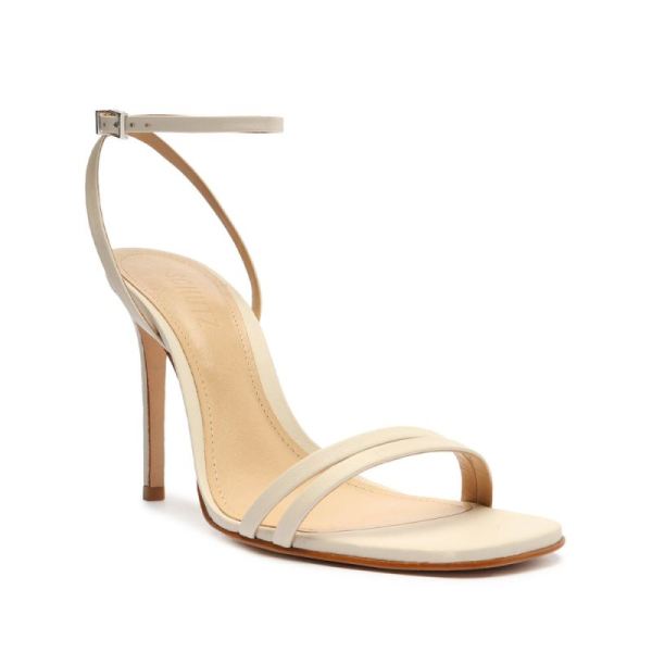 Schutz | Women's Altina Nappa Leather Sandal-Pearl