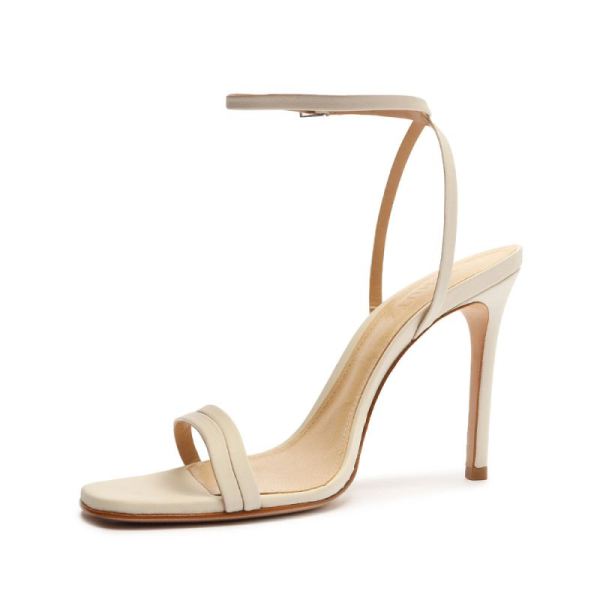 Schutz | Women's Altina Nappa Leather Sandal-Pearl