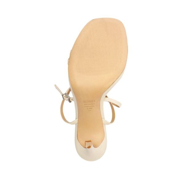 Schutz | Women's Altina Nappa Leather Sandal-Pearl