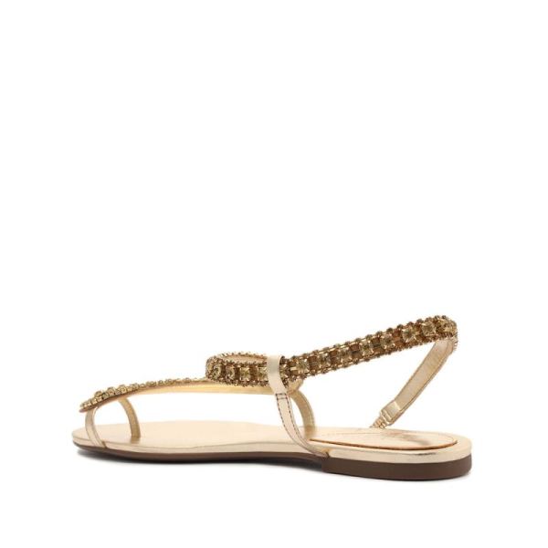 Schutz | Women's Court Metallic Sandal-Gold