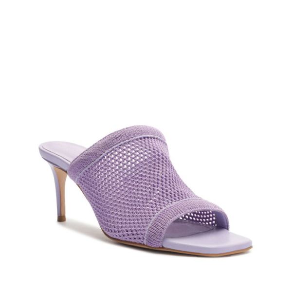 Schutz | Women's Sinara Knit Sandal-Smoky Grape