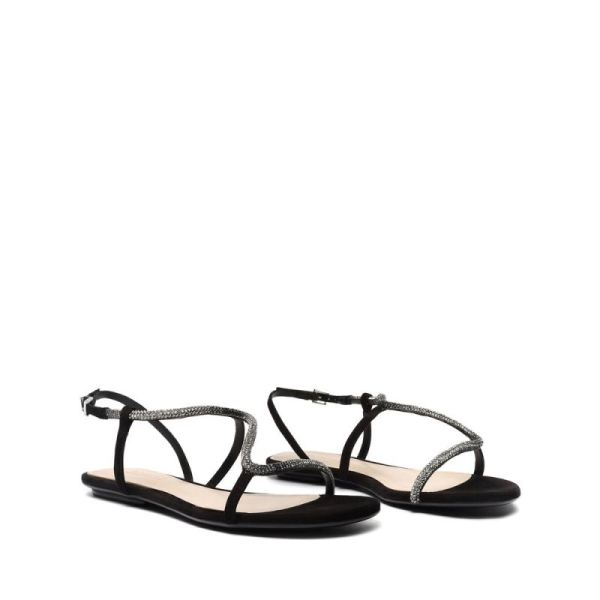 Schutz | Women's Agaviny Studded Nubuck Sandal-Black