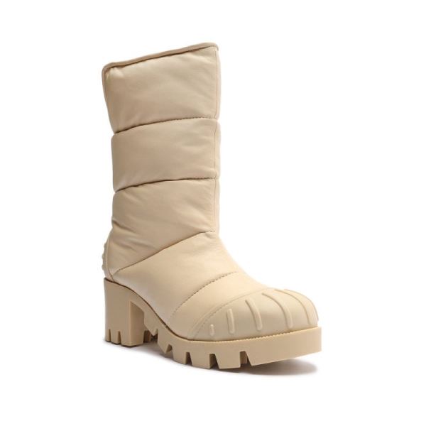 Schutz | Women's Eugenia Nappa Leather Boot-Eggshell