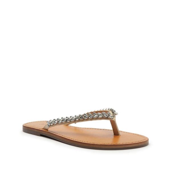 Schutz | Women's Belle Nappa Leather Sandal-Eggshell