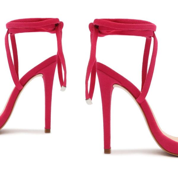 Schutz | Women's Cloe Suede Sandal-Hot Pink