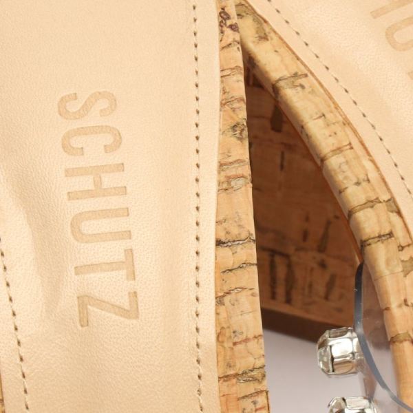 Schutz | Women's Lizah Cork Vinyl Sandal-Clear