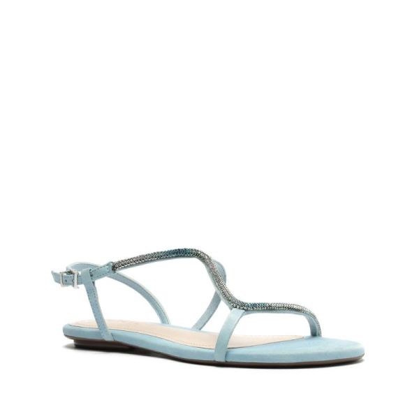 Schutz | Women's Agaviny Nubuck Sandal-Wonder Blue