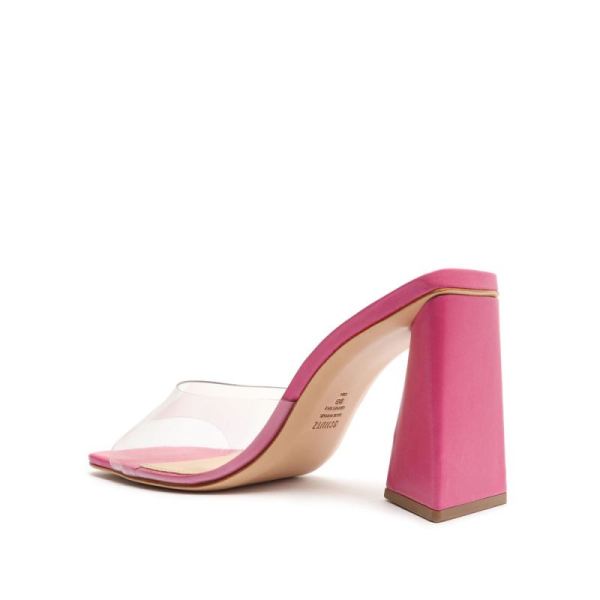 Schutz | Women's Lizah Vinyl Sandal-Hot Pink