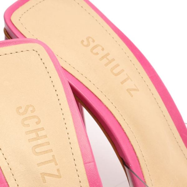 Schutz | Women's Lizah Vinyl Sandal-Hot Pink