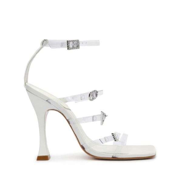 Schutz | Women's Noelle Vinyl Sandal-White