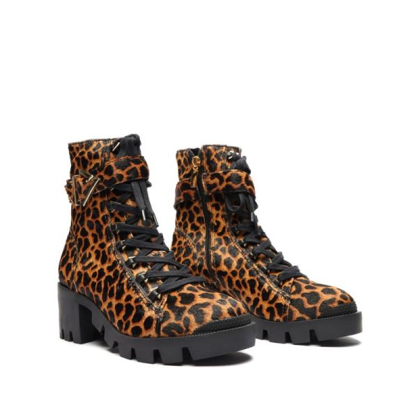 Schutz | Women's Calista Leopard-Printed Leather Bootie-Leopard