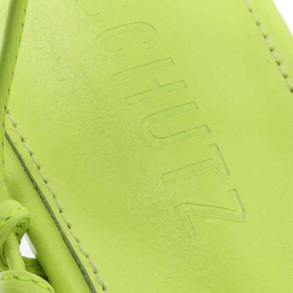 Schutz | Women's Hana Nappa Leather Sandal-Green Fresh