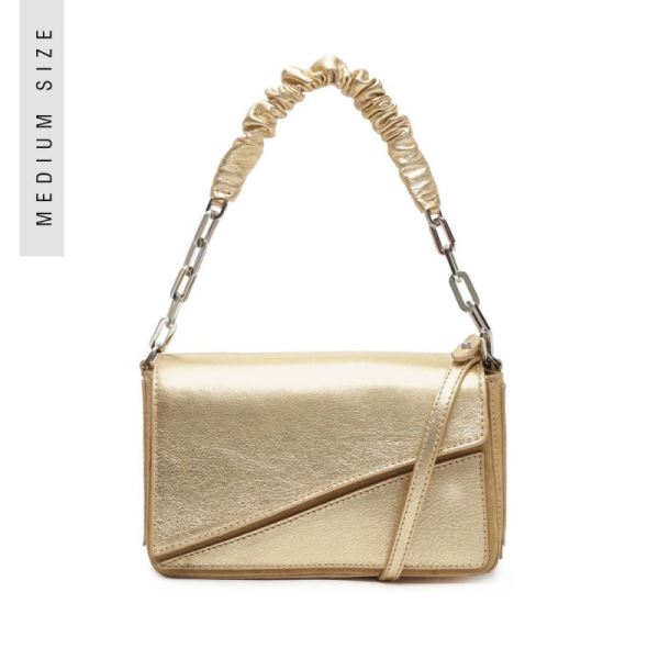 Schutz | Women's Match Nappa Leather Handbag-Gold