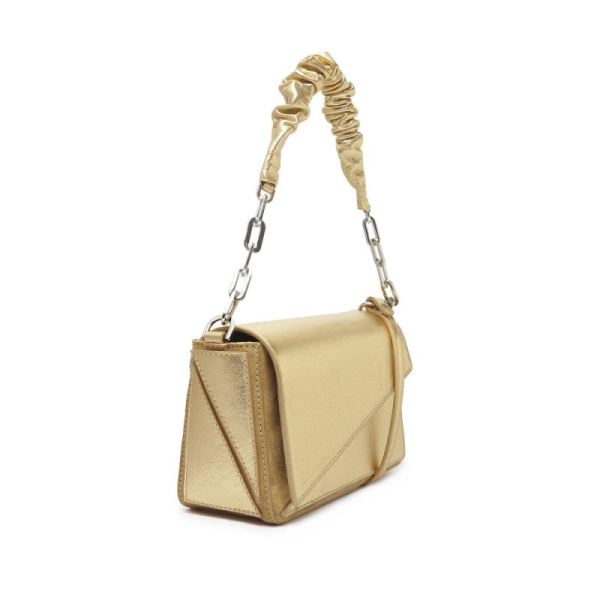 Schutz | Women's Match Nappa Leather Handbag-Gold