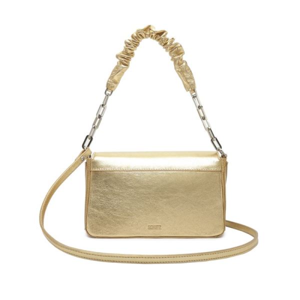 Schutz | Women's Match Nappa Leather Handbag-Gold