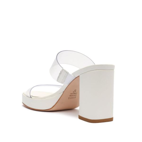 Schutz | Women's Ariella Platform Vinyl Sandal-White