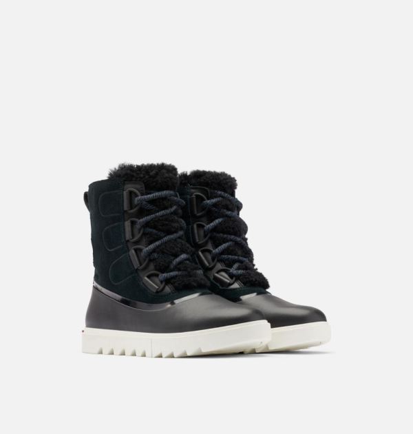 Sorel Shoes Women's Joan Of Arctic NEXT LITE Boot-Black Sea Salt